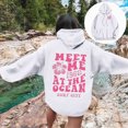 thumbnail image 2 of Towmus Women's Graphic Hoodies Oversized Fall Winter Fleece Letter Flower Print Sweatshirt Women's Casual Long Sleeve Pullover, 2 of 7