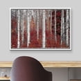 thumbnail image 3 of wall26 Framed Canvas Print Wall Art White Birch Trees with Autumn Red Leaves Nature Wilderness Illustrations Realism Rustic Scenic Colorful Multicolor for Living Room, Bedroom, Office - 24"x36&q, 3 of 5
