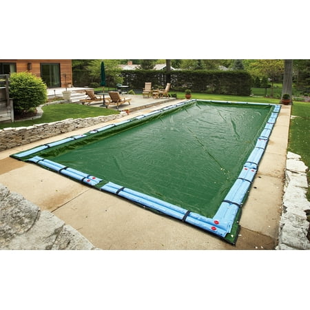 Blue Wave Silver 12-Year 16-ft x 36-ft Rectangular In Ground Pool Winter Cover