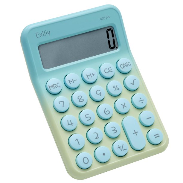 Calculadora Exlliy de Escritorio Pequeña para Niños con LCD de 8 Dígitos