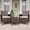 Brown +vory White, variant on EastVita 3 Piece Patio Set PE Rattan Patio Conversation Set with 2 Chairs and 1 Coffee Table Outdoor Patio Furniture Set for Patio Front Porch Balcony Bistro - Grey