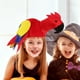 thumbnail image 4 of FELTECHELECTR Sombrero de loro para fiestas de disfraces, suministros para fiestas, sombrero de loro de dibujos animados, 4 of 7
