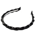 thumbnail image 5 of Tayshia by Scunci Twisted Faux-Leather No-Squeeze Fashion Headband, Black, 5 of 7