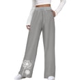 thumbnail image 4 of Pantalones de yoga estampados con cordón de pierna ancha y cintura elástica alta informal para mujer Pompotops ulkah938661, 4 of 5