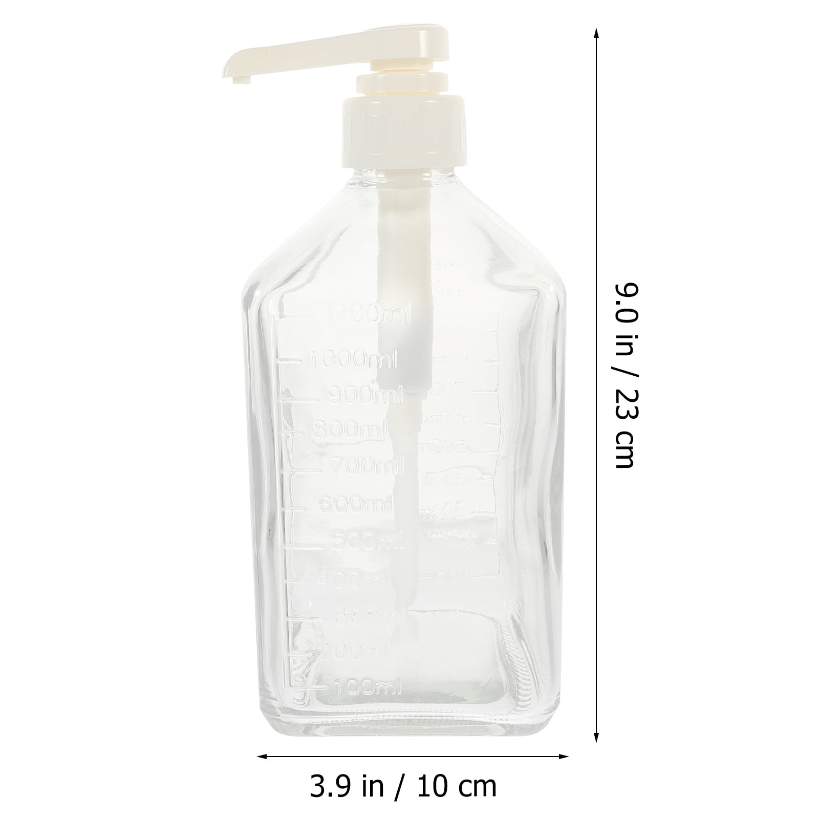 UPKOCH Transparent Glass Coffee Syrup Organizer and Liquid Dispenser for Storage Use, Large Capacity 16 oz