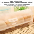 thumbnail image 6 of Pack Covered Holders For Refrigerator,Clear Deviled Tray Storage Box Dispenser Stackable Plastic Containers(15 Eggs), 6 of 7