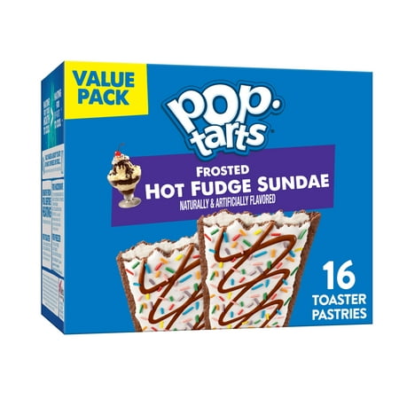 Pop-Tarts Toaster Pastries Breakfast Foods Frosted Hot Fudge Sundae 16 Ct 27 Oz Box