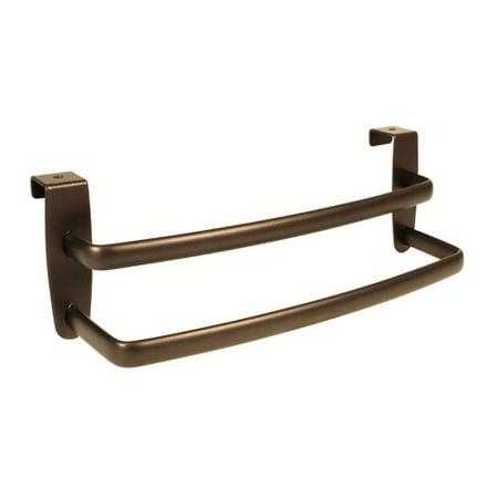 

iDesign Axis Over-the-Cabinet Kitchen Dish Towel Bar Rack - 9 Bronze