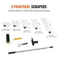 thumbnail image 5 of SKYSHALO Drywall Finishing Set, Includes Blades in Sizes 7", 10", 14", 16", 24" + Extendable Handle 34"-81.6", Crafted from Stainless Steel for Professional Wall Surface Preparation, 5 of 9