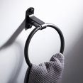 thumbnail image 2 of nipocaio Wall Mounted Towel Rack, Metal Wall Mounted Towel Ring, for Bathroom and Kitchen, Black, 2 of 5
