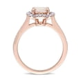 thumbnail image 4 of Everly Women's Morganite and Diamond 14k Rose Gold Ring, 4 of 7