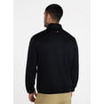 thumbnail image 3 of Ozark Trail Men's and Big Men's Quarter Zip Grid Fleece Jacket, Sizes S-3XL, 3 of 6