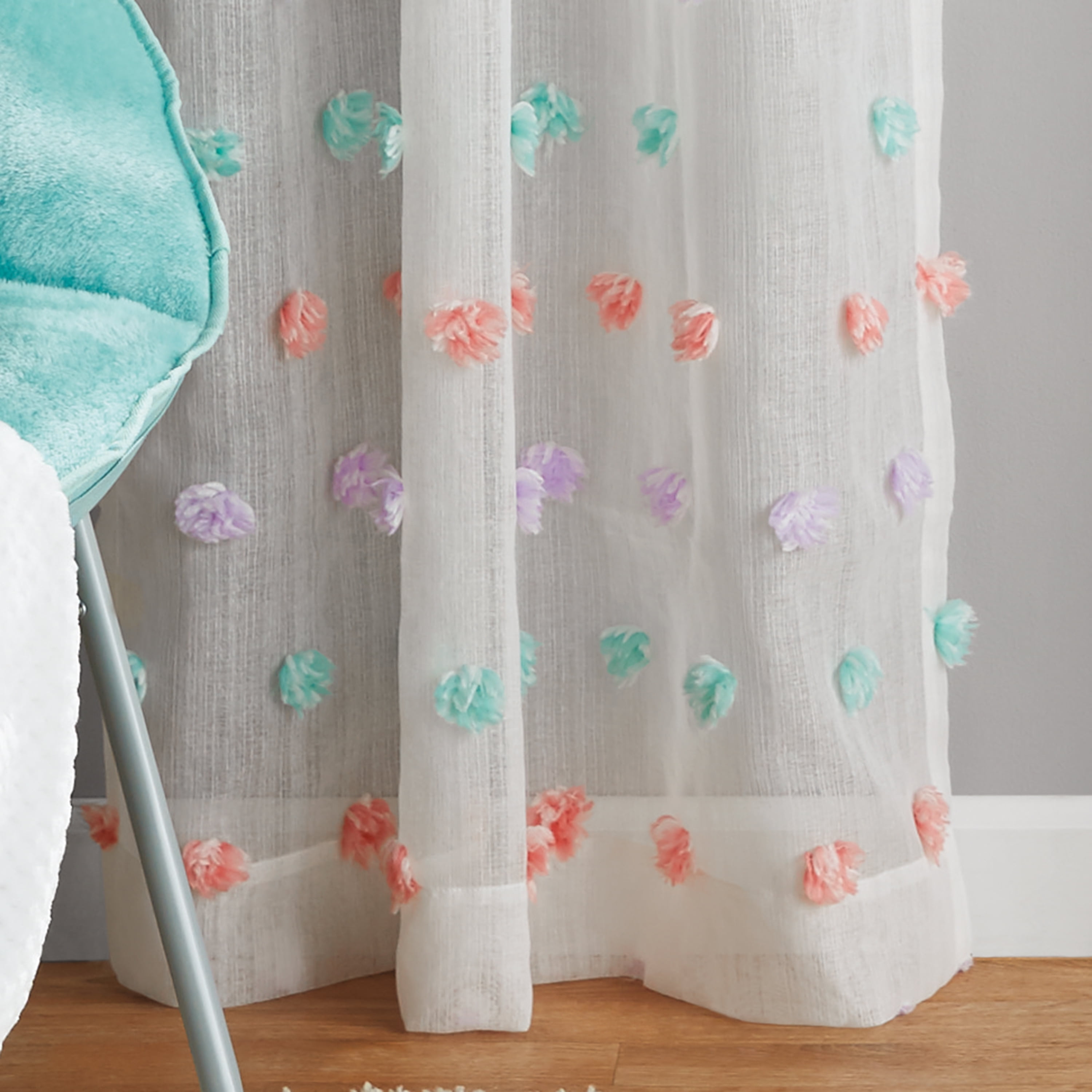 Your Zone Pom Pom Girls Bedroom 95 Single Curtain Panel Walmartcom Walmartcom Your Zone Pom Pom Girls Bedroom 95 Single Curtain Panel Walmartcom Walmartcom