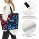 thumbnail image 3 of Disketp Red And Blue Lightning Bolsa Tote Estampada para Mujer, Bolso de Hombro y de Mano para Compras y Viajes, 3 of 8