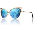 thumbnail image 1 of Gafas de Sol GQUEEN Grandes con Lentes Polarizados y Montura Metálica Ojo de Gato, 1 of 7