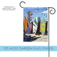 Toland Home Garden Surf Central Beach summer Flag Double Sided 12x18 ...