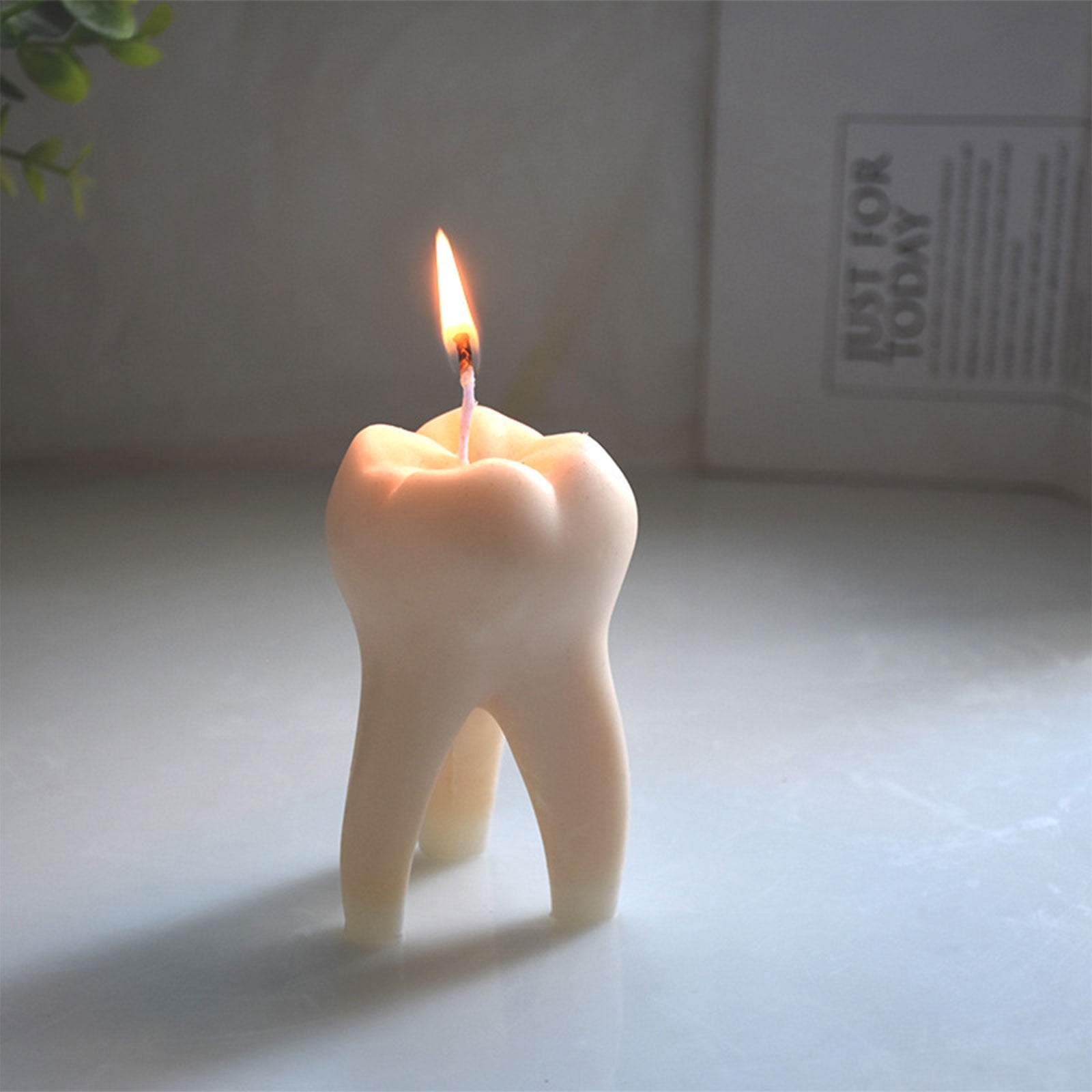 3D Teeth Candle Silicone Mold for DIY Handmade Candle Plaster Ornament Soap Mould Handicrafts Making Tool