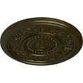 thumbnail image 3 of Ekena Millwork 16 1/8"OD x 5/8"P Marseille Ceiling Medallion (Fits Canopies up to 4 1/4"), Hand-Painted Green Gold, 3 of 6