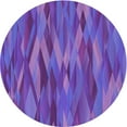 thumbnail image 1 of Ahgly Company Tapis Rond Lavable en Machine Intérieur Transitionnel Violet, 6 Pieds Rond, 1 of 7