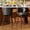 Black, variant on Solfway Bar Stools Set of 6, 26 Inch Barstools with Sturdy Legs, White Leather Farmhouse Swivel Counter Height Bar Stool for Kitchen, Dining, Bar