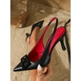 thumbnail image 2 of Elegant and comfortable square-buckle high heels, fashionable and versatile., 2 of 6