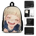 thumbnail image 3 of My Hero Academia Himiko Toga Kawaii Backpack With Lunch Bag Pencil Case Pen Bag Satchel Daypack 3 Pieces Set, 3 of 6