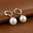 thumbnail image 5 of Anvazise Women's Elegant Faux Pearl Dangle Eardrop Ear Hoop Earrings Jewelry Charm, 5 of 7