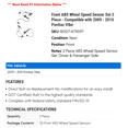 thumbnail image 2 of Front ABS Wheel Speed Sensor Set 2 Piece - Compatible with 2009 - 2010 Pontiac Vibe, 2 of 2