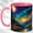 Pink, variant on Gem Art Dragon Coffee Mug, Fantasy Dragon Mug, Ceramic 11 oz