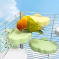 thumbnail image 6 of Cloud Shaped Parrot Perch Stand Washable Grinding Platform Natural Material Bird Perch with Screw Lock for Cage Nail Care Accessories, L, Light Green, 6 of 9