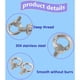 thumbnail image 3 of Anillo de elevación Perno de argolla Tornillo de rosca macho de acero inoxidable Pernos de argolla de elevación Hardware de construcción de bricolaje Pernos para cubiertas de peso marino M4×10-10PCS, 3 of 5