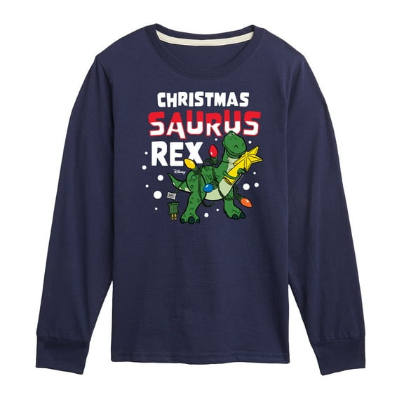 Toy Story - Christmas Saurus Rex - Toddler And Youth Long Sleeve Graphic T-Shirt