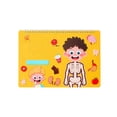 thumbnail image 4 of Montessori Busy Book for Toddlers 3-5 Quiet Book with Human Body Anatomy Activities Sensory Learning Toys Preschool Educational Activity Book Travel Car Seat Toy Ages 3-6 Boys Girls,A, 4 of 5