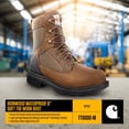 thumbnail image 4 of Botas de trabajo Carhartt Ironwood impermeables para hombre, color marrón, 14 W, 4 of 6