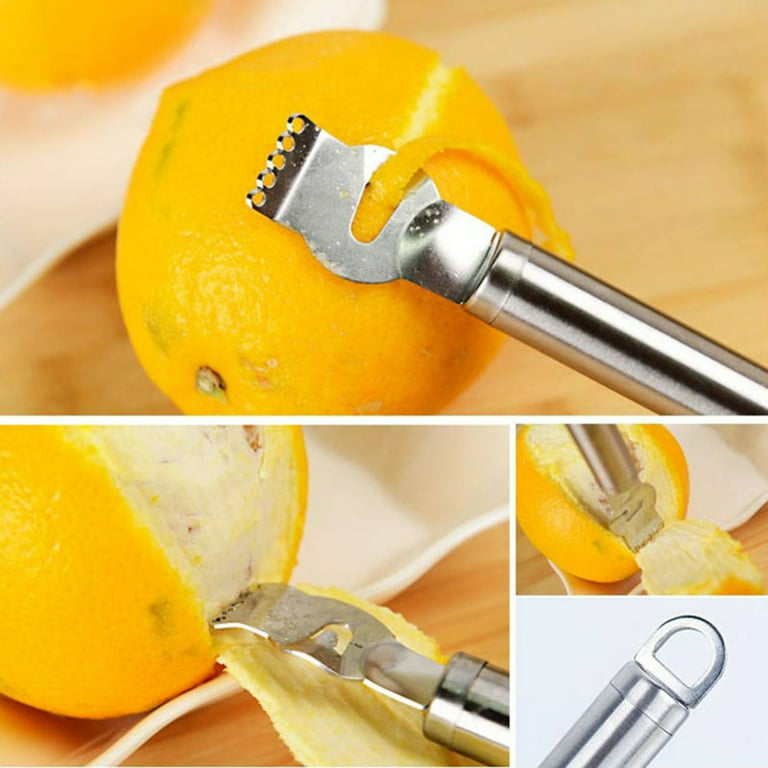 SDJMa Lemon peeler stainless steel orange peeler, multi-purpose orange  peeler lemon shaver, kitchen gadget
