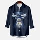 thumbnail image 2 of Camisa de manga larga para hombre, blusa con cuello vuelto, botones informales, cárdigan con estampado sin posicionamiento, camisa tipo cárdigan Odeerbi ODB-2, 2 of 5