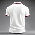 thumbnail image 4 of USA 2026 Soccer Cup Fan Polo for Men, Short Sleeve Button Collar Jersey with Stars & Stripes Graphic, Loose Fit Breathable Athletic Shirt, 1 PC Pink XL, 4 of 4