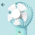 thumbnail image 4 of YOOBAO Y-F3 5000mAh Mini Handheld Fan 3 Speeds Adjustable Summer Fan - Mint Green, 4 of 5