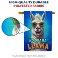 thumbnail image 4 of America Forever No Drama Llama House Flag 28 x 40 inch Double Sided Cool Sunglasses Funny Peaceful Positive Vibes Outdoor Yard Decorative Flag, 4 of 5