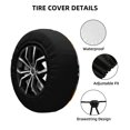 thumbnail image 2 of KLL Vintage Sunflowes Pattern 14-17 inch Spare Tire Cover Universal Wheel Protector for Truck SUV Trailer Camping Rv Tire Covers-15 inch, 2 of 6