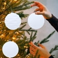 thumbnail image 6 of Xuniizn Christmas Ornaments Set - Christmas Decorations 10CM Large Size 2Piece Flocked Christmas Balls Christmas Decoration Set Of Christmas Tree Decorations Can Also Be Used For Other Party, White, 6 of 7