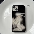 thumbnail image 3 of Clmj vintage Angel phone case for iPhone 11 12 13 mini 14 Pro 15 plus XR X XS Max 7 8 se 2020 silicone phone cover iPhone case, 3 of 4