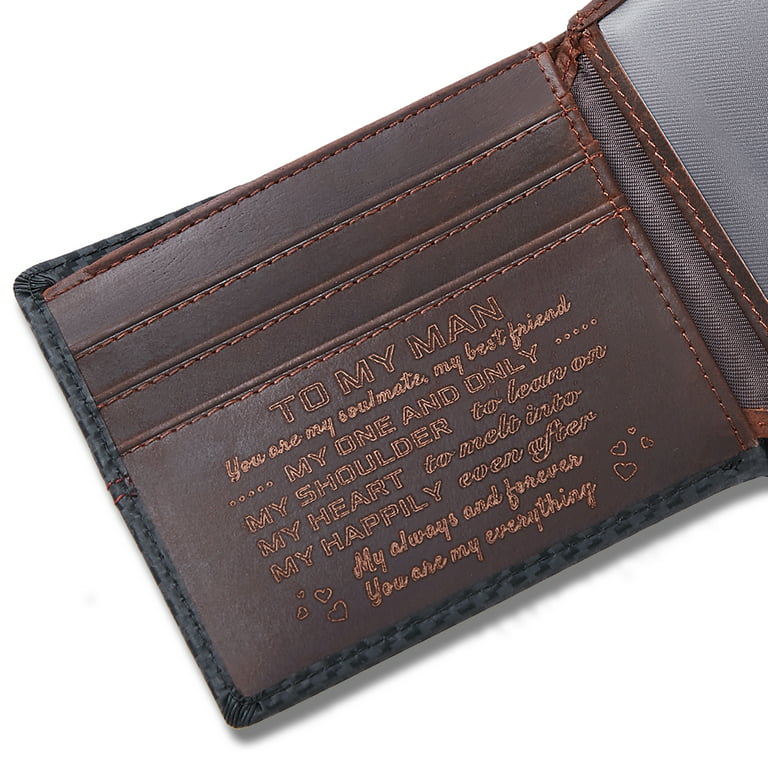 Top Grain Brown Leather Long Wallet for Men, Bifold Rodeo Wallet, Card  Holder For Men, For CheckBook & ID Cards, Gift For Father & Husband