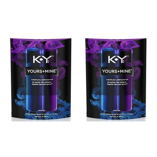 K-Y Yours & Mine Lubrifiant pour Couples, 3 oz (Lot de 2)
