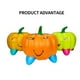 thumbnail image 4 of Cuenco De Calabaza Para Bebé Bonito, Bandeja De Entrenamiento De Dibujos Animados, Calabaza De Baño De Plástico Práctica Duradera Para 0-2 Años Inevent BA000759-03, 4 of 5