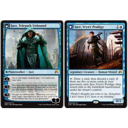 MtG Origins Mythic Rare Jace, Telepath Unbound / Jace, Vryn's Prodigy