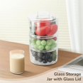 thumbnail image 2 of Stackable Tea Coffee Sugar Canisters, Glass Breakfast Jar, Glass Storage Jars with Lid, Kitchen Food Containers, Storage Jars Set, 2 of 5