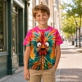 thumbnail image 2 of Bainana Boys Short Sleeve T Shirts 3D Animals Print Cute Tops Big Kids Summer Tees, 2 of 4