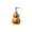 Orange, variant on Pumpkin Ghost Pattern Ceramic Dispenser Bottle, Halloween Refillable Body Wash Lotion Container, Spooky Stylish Decor for Kitchen Bathroom Indoor Festival Layout, 6.61*3.70 in