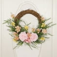 thumbnail image 4 of Spring And Summer Simulation Rose Half Wreath Wedding Wedding Home Decoration Wreath Artificial Door Decoration, 4 of 4